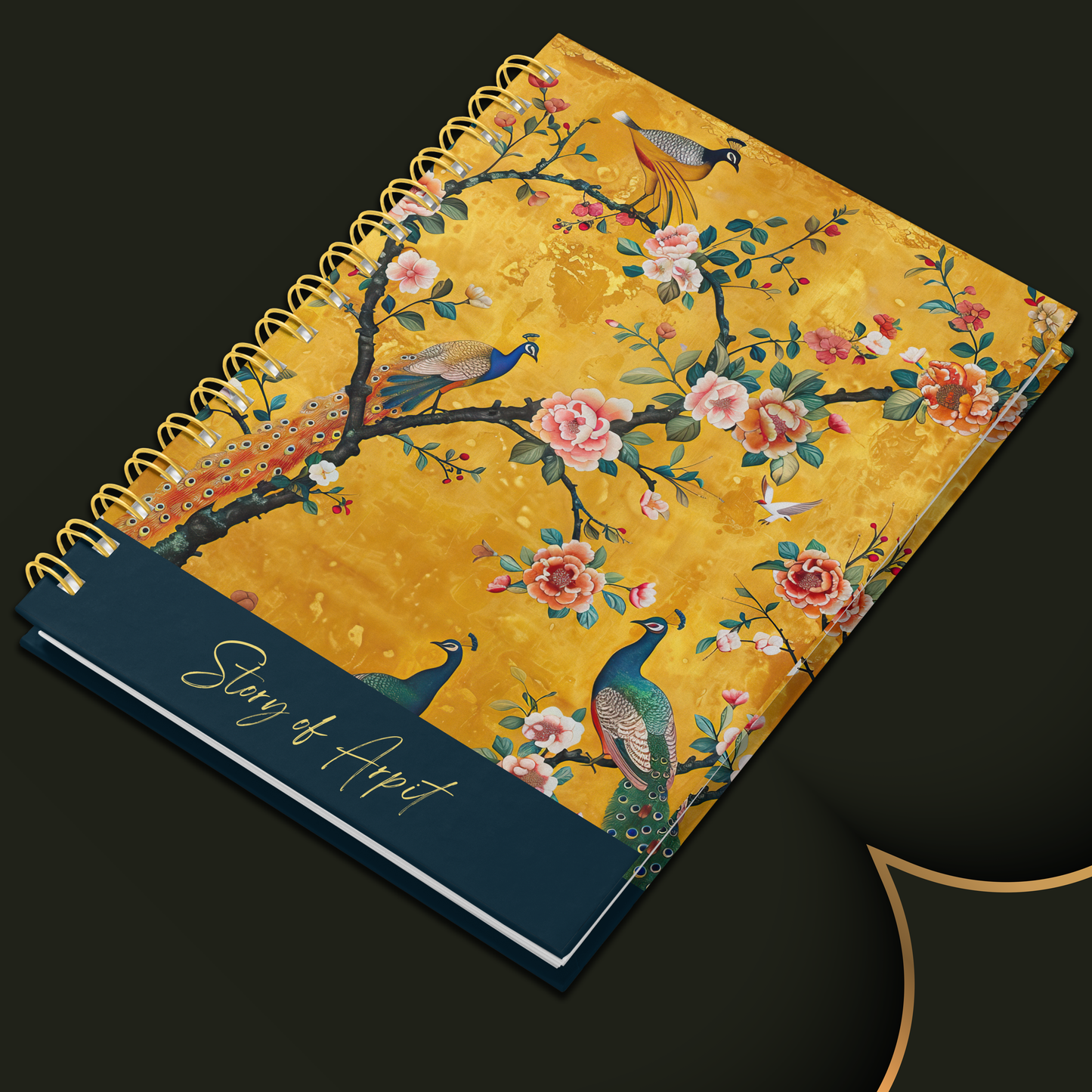 A4 HardCover Diary | Design: Peacock Art