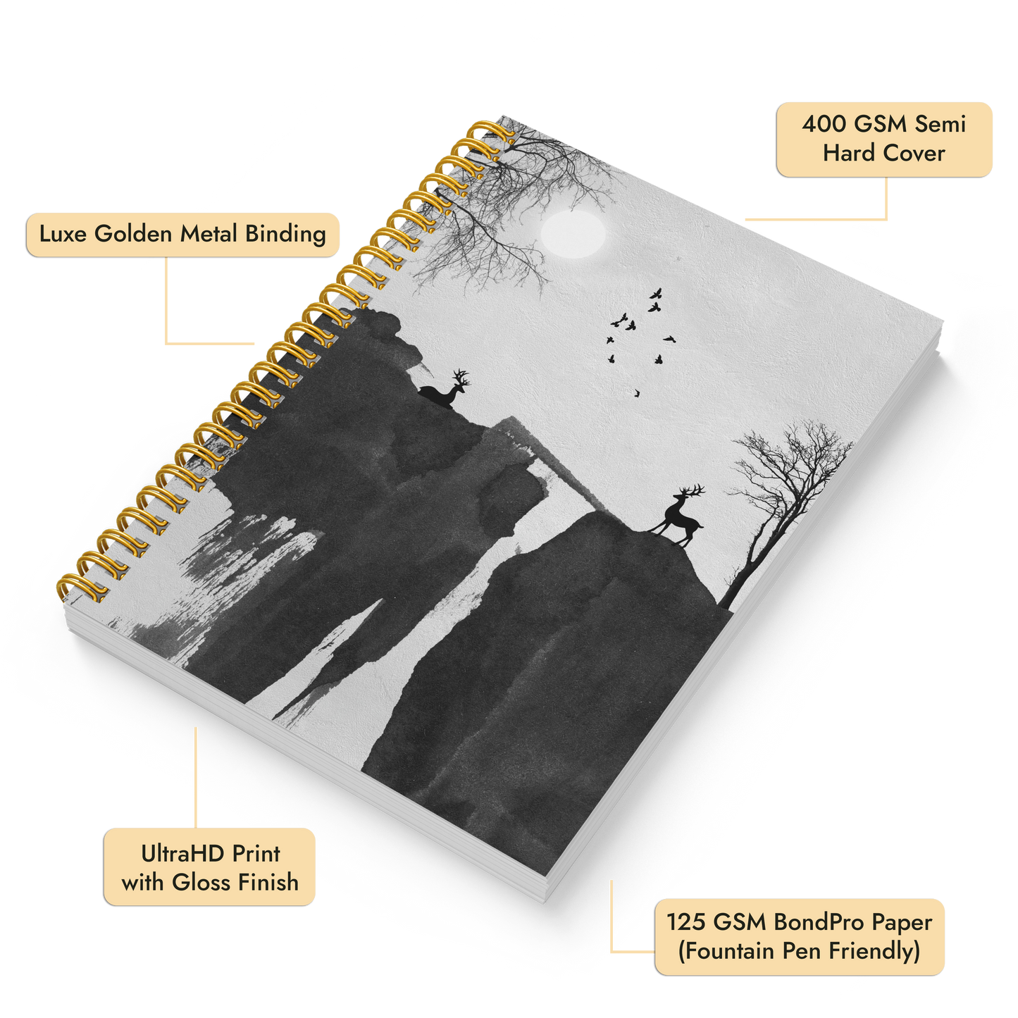 Diary Set of 2 | Design: Grey Gaze