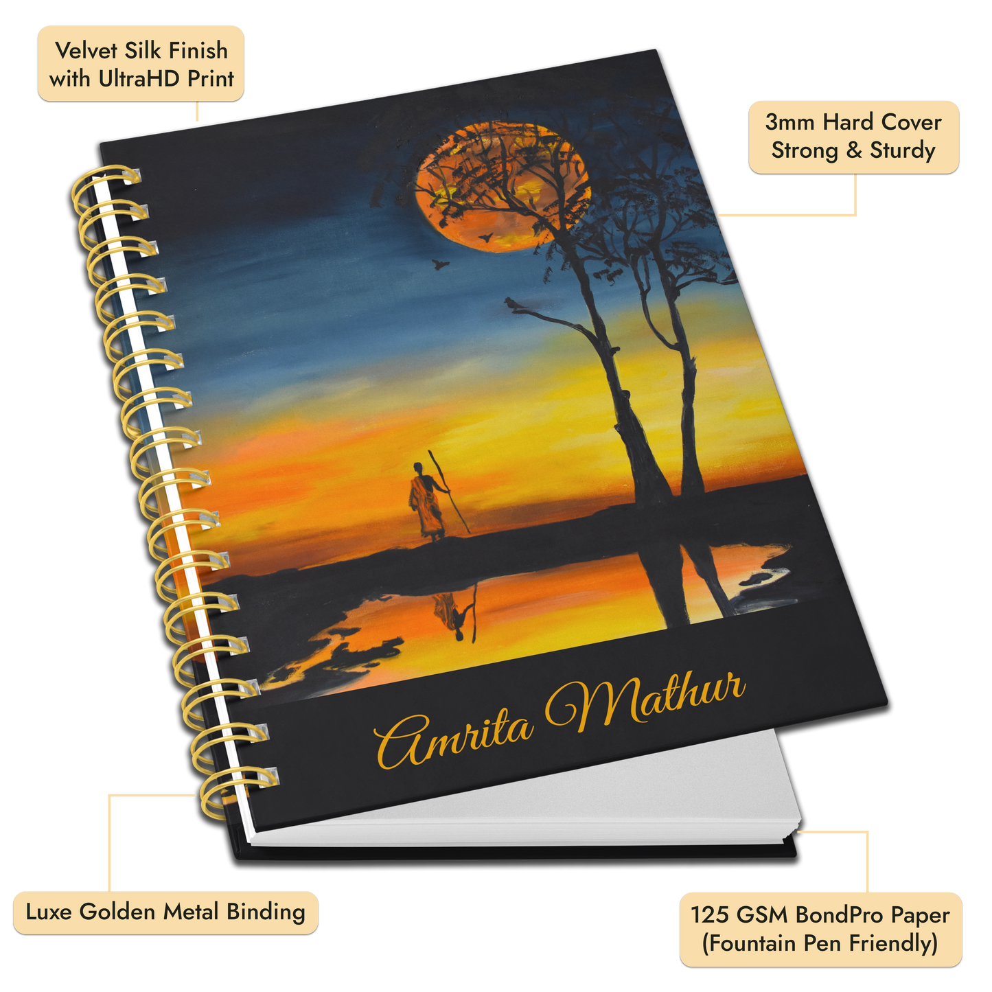 A4 HardCover Diary | Design: Stillness