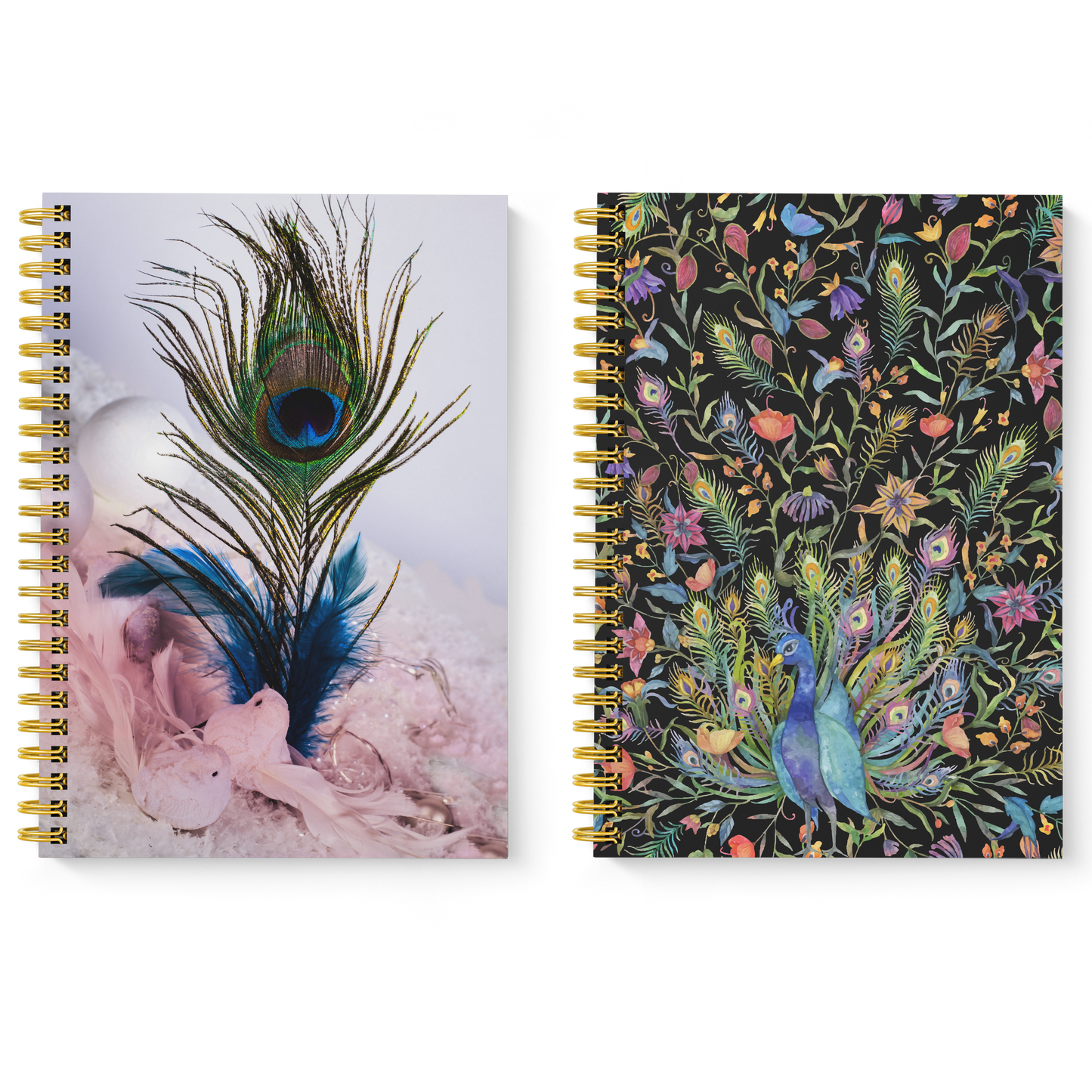 Diary Set of 2 | Design: Peacock Feather