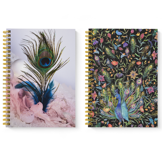 Diary Set of 2 | Design: Peacock Feather