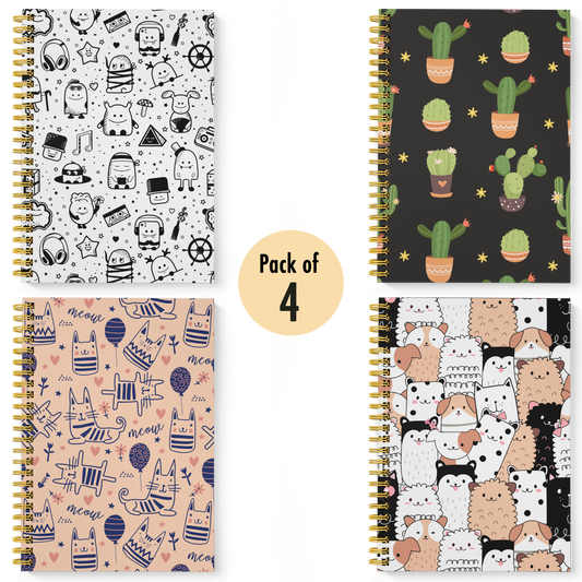 Diary Set of 4 | Design: Google Doodle
