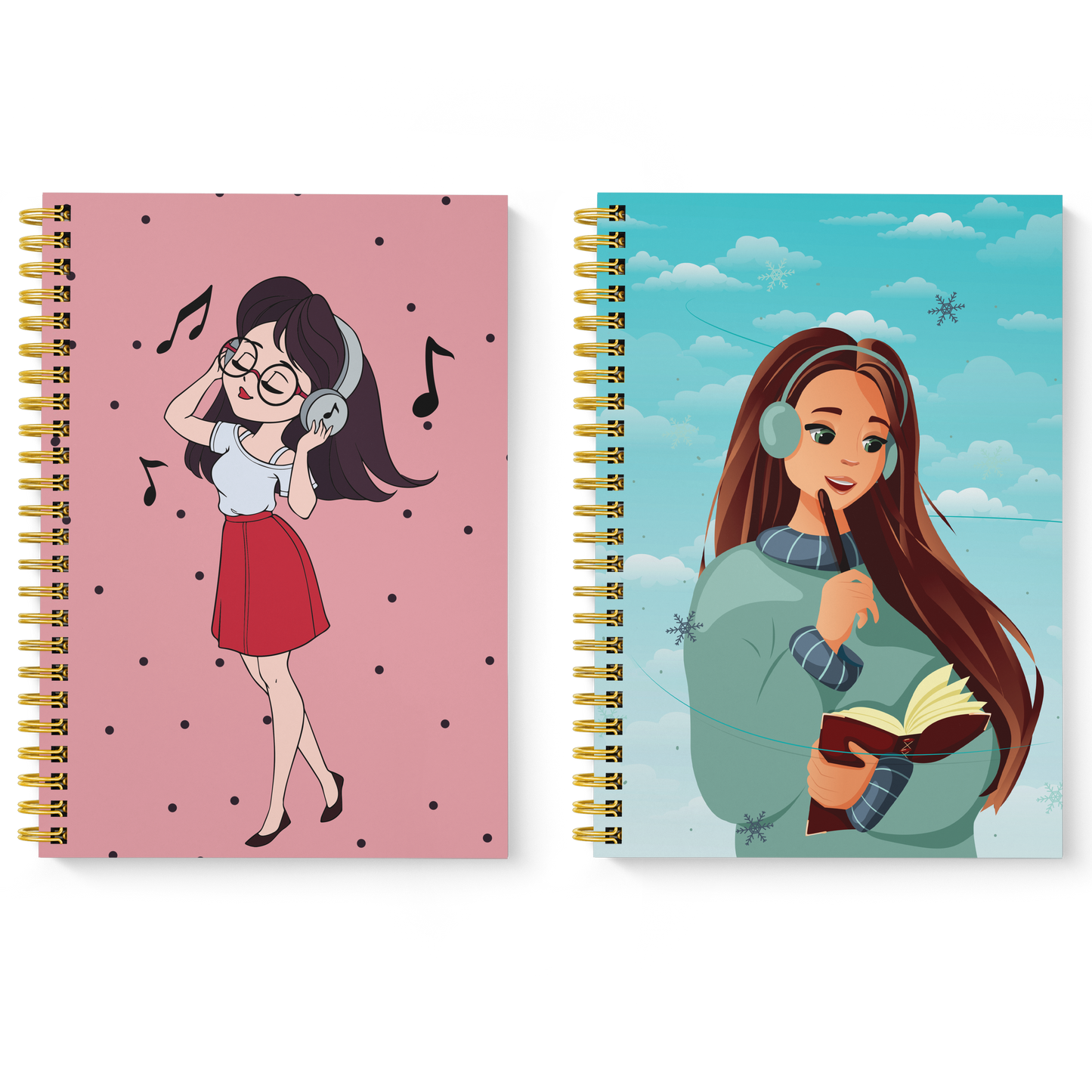 Diary Set of 2 | Design: Girl Next Door