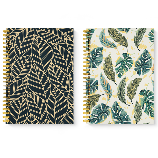 Diary Set of 2 | Design: Leafy Statement