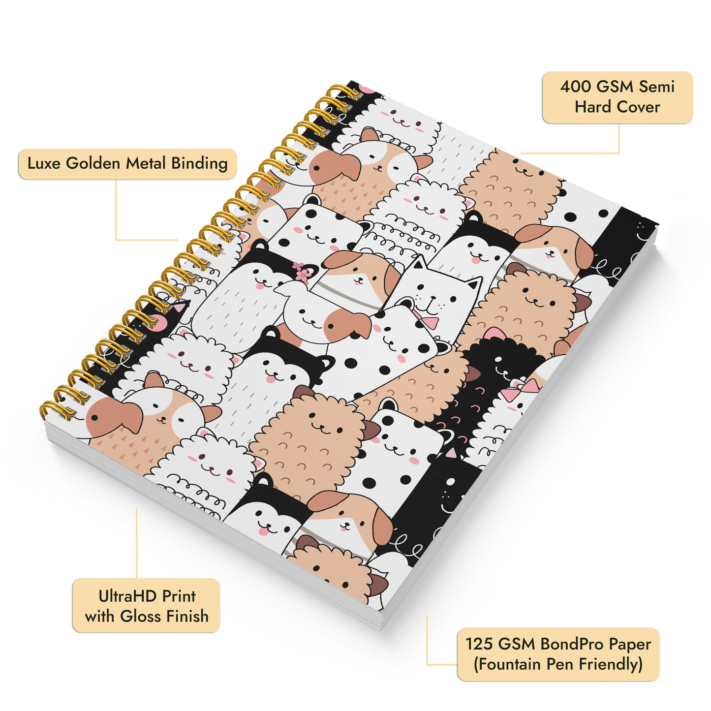 Diary Set of 4 | Design: Google Doodle