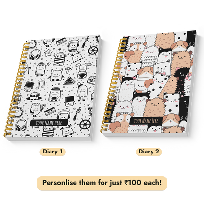 Diary Set of 2 | Design: Doodle