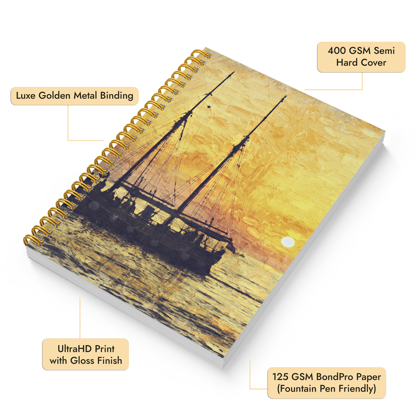 Diary Set of 2 | Design: Sail Away