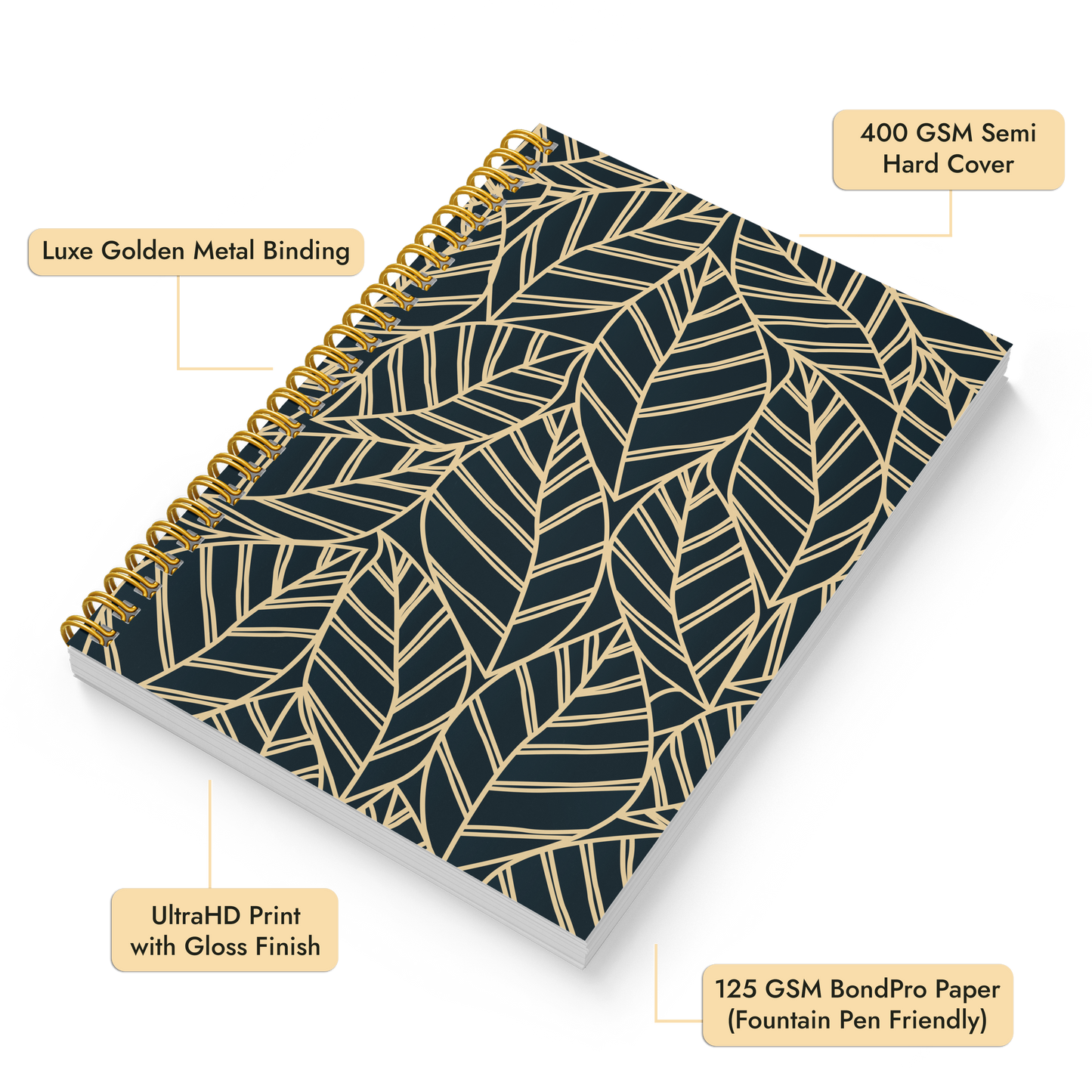 Diary Set of 2 | Design: Leafy Statement