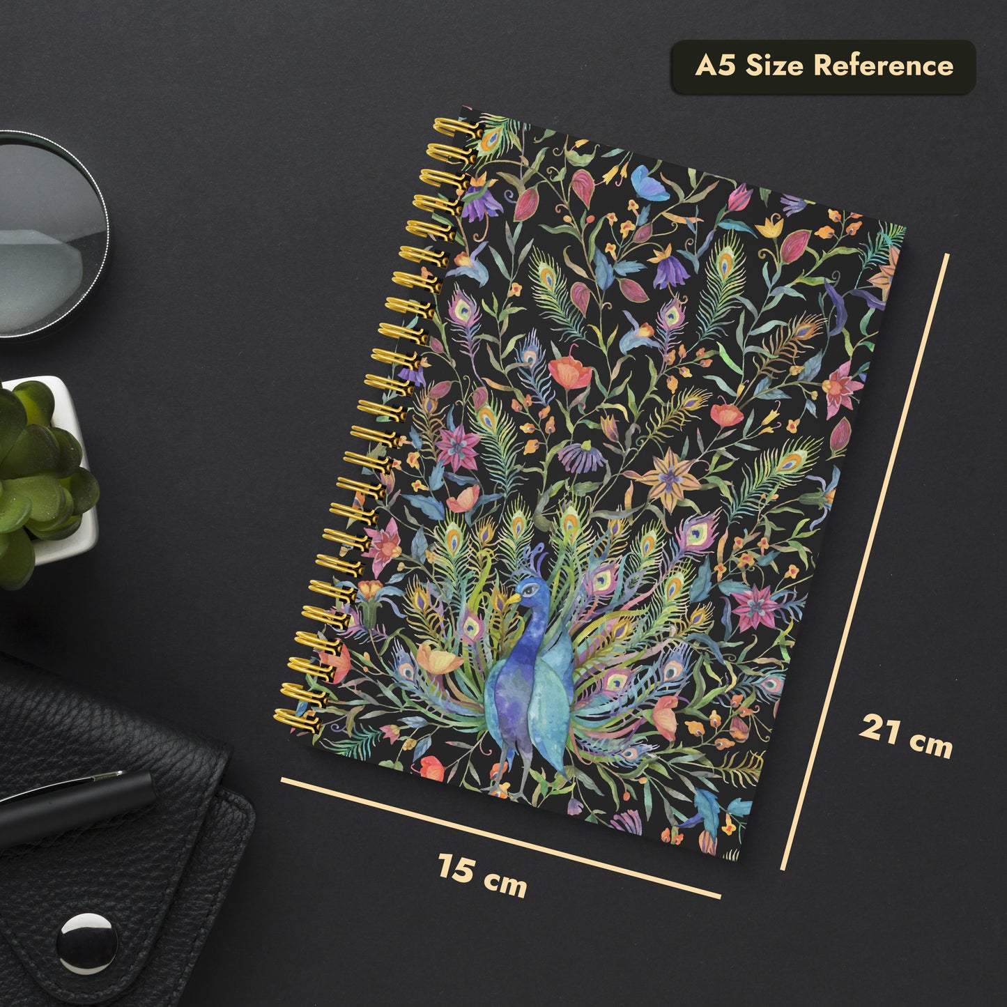 Diary Set of 2 | Design: Peacock Feather