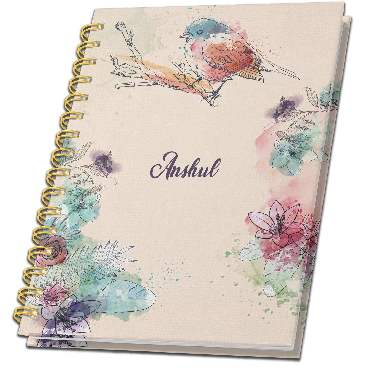 A4 HardCover Diary | Design: Bird Art