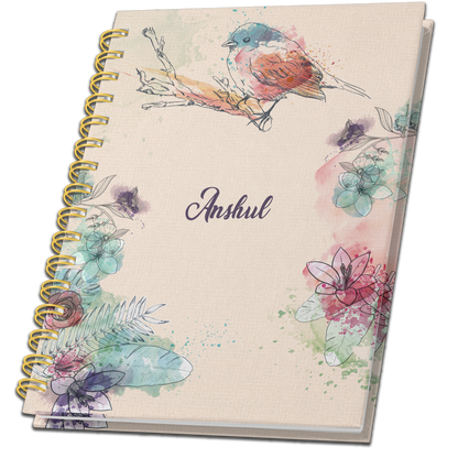 A4 HardCover Diary | Design: Bird Art
