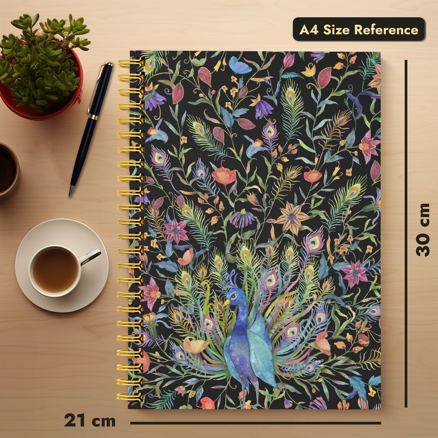 Diary Set of 2 | Design: Peacock Feather