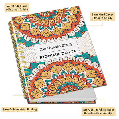 A4 HardCover Diary | Design: Unsaid Story