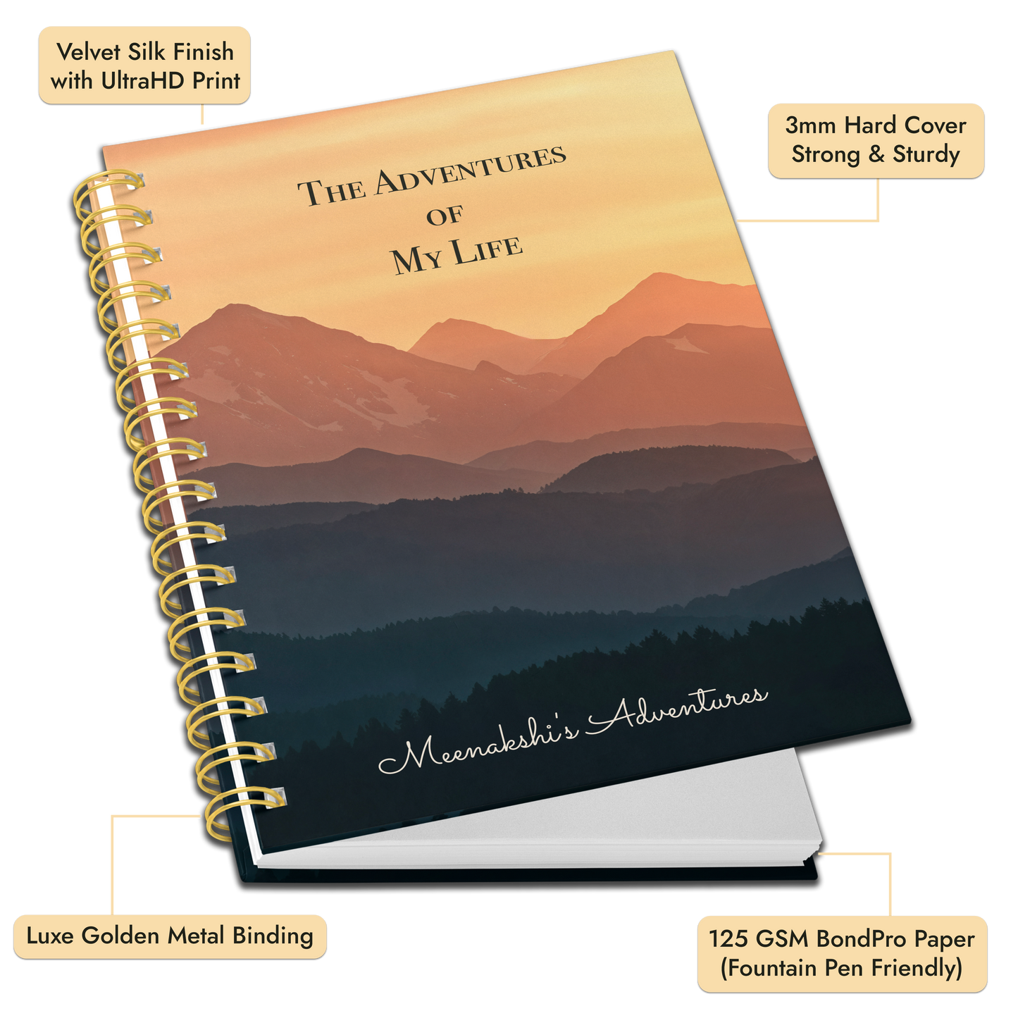 A4 HardCover Diary | Design: Life Adventure