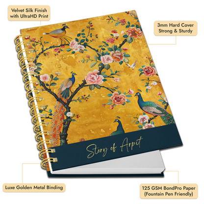 A4 HardCover Diary | Design: Peacock Art