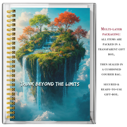 Diary Set with Planner, Pen, Sticky Notes & Stickers | Beyond Limits