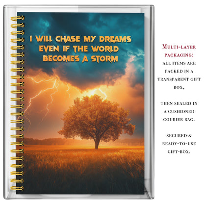 Diary Set with Planner, Pen, Sticky Notes & Stickers | Dream Chaser