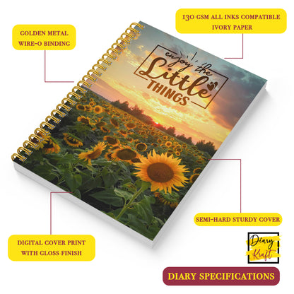 Diary Set with Planner, Pen, Sticky Notes & Stickers | Enjoy